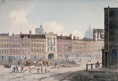 Smithfield Market, City of London, 1810. av George Shepherd