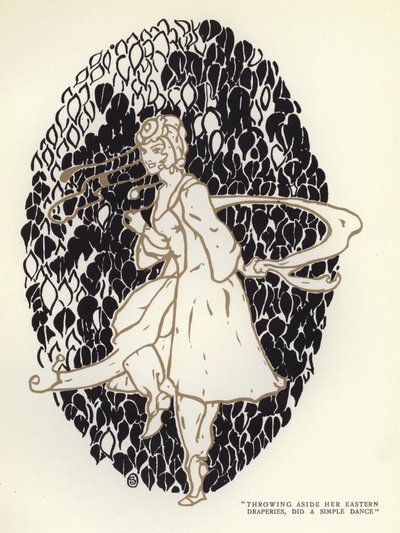 Illustration för The Happy Hypocrite av Max Beerbohm (färg litho) av George Sheringham
