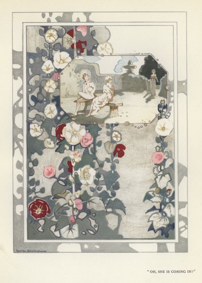Illustration för The Happy Hypocrite av Max Beerbohm (färg litho) av George Sheringham