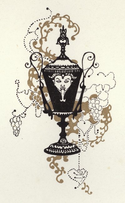 Illustration för The Happy Hypocrite av Max Beerbohm (färg litho) av George Sheringham