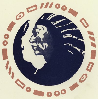 Den dåliga indianen (färg litho) av George Sheringham