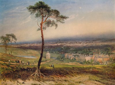 London, från Hampstead, 1834 av George Sidney Shepherd