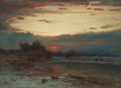 En vinterhimmel av George Snr. Inness