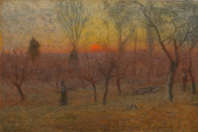 Gathering Wood, Montclair, New Jersey, 1889 av George Snr. Inness