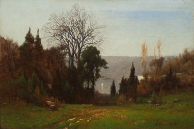 Mittemot Palisaderna av George Snr. Inness