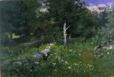 Sommar lövverk av George Snr. Inness
