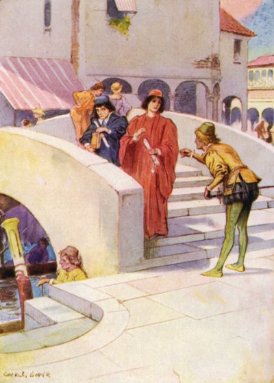 Bassanio skickade Gratiano efter Portia med ringen av George Soper