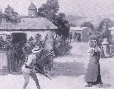 Bethunes lockbete, från After Pretoria: The Guerilla War publicerad av Harmsworth Bros Limited, 1901 av George Soper