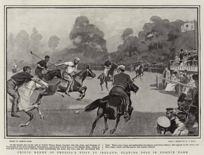 Prins Henrik av Preussens besök i Irland och spelar Polo i Phoenix Park av George Soper