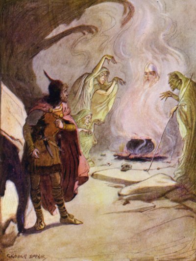 De kallade andarna som var tre, och den första uppstod i likhet med ett beväpnat huvud av George Soper