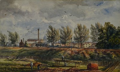 Cutting Great Northern Rail vid Kings Cross, en skiss från naturen av George Stewart