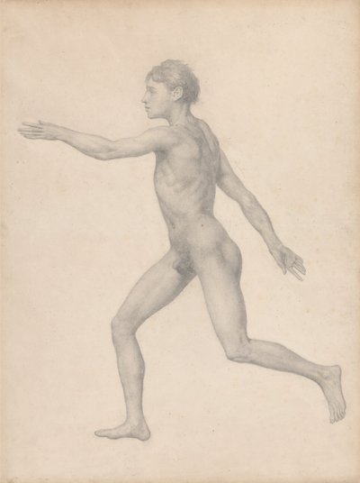 Människofigur, sidovy, odissected (avslutad studie för tabell VIII) av George Stubbs