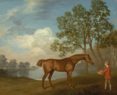 Pumpa med en Stable-lad av George Stubbs