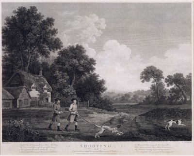 Skytte, skylt 2, graverad av William Woollett (1735-85) 1770 (femte tillståndsgravyr och etsning) av George Stubbs
