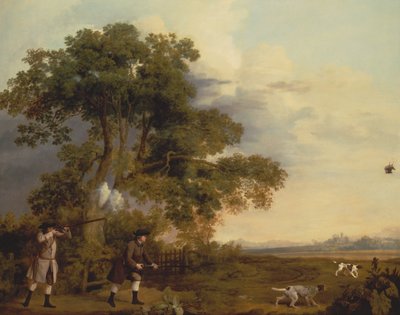 Två gentlemäns fotografering av George Stubbs