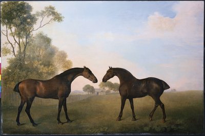 Två jägare ute på Grass av George Stubbs
