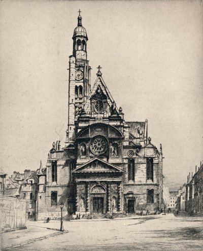 "S:t Etienne-du-Mont-kyrkan", 1915 av George T Plowman