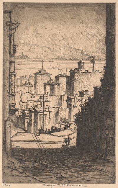 I San Francisco, ca 1911 (mezzotint) av George Taylor Plowman