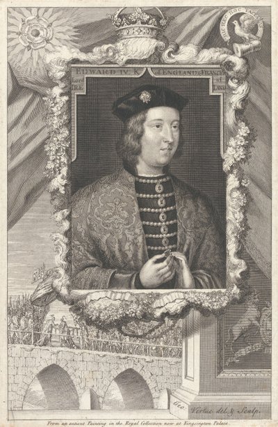 Edvard IV, kung av England och Frankrike, herre över Irland av George Vertue