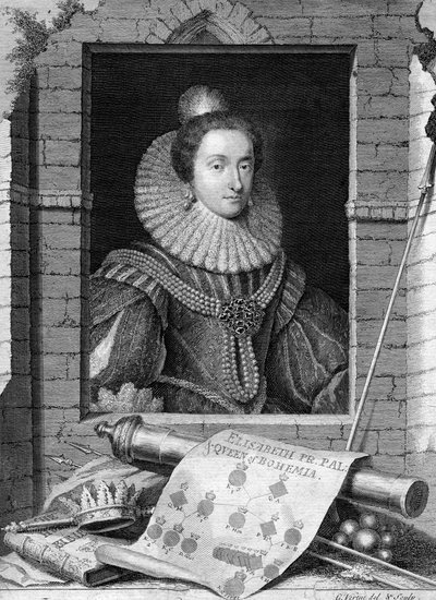 Elisabeth av Böhmen, c1700-1750. av George Vertue