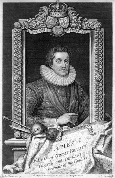 James I av England, 1600-talet. av George Vertue