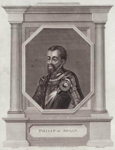 kung Filip II av Spanien av George Vertue