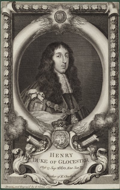 Porträtt av Henry Stuart, hertig av Gloucester av George Vertue
