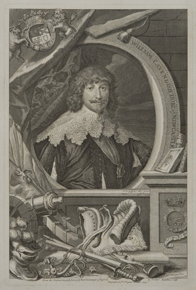 Porträtt av William Cavendish, 1:e hertig av Newcastle, 1739 av George Vertue