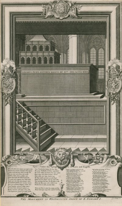 Monumentet av kung Edward I av George Vertue