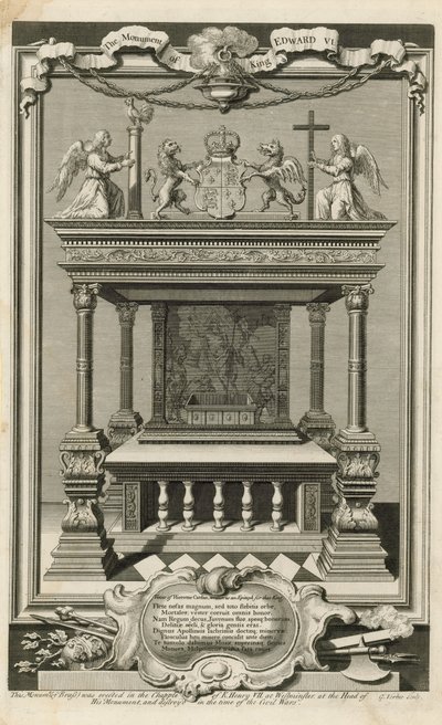Monumentet av kung Edward VI av George Vertue