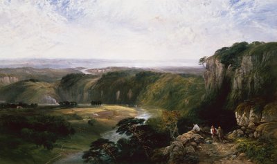 Chepstow från Windcliff av George Vicat Cole