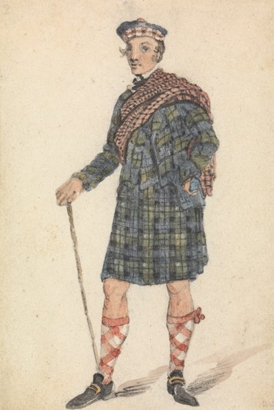 Farbror George i Highland Herdsmans klänning av George Walker
