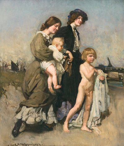 Semestergruppen (badgästerna) av George Washington Lambert