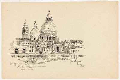 Sta. Maria della Salute, Venedig, Italien, Reseskiss av George Washington Maher