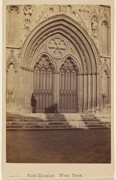 York Minster, västportalen av George Washington Wilson