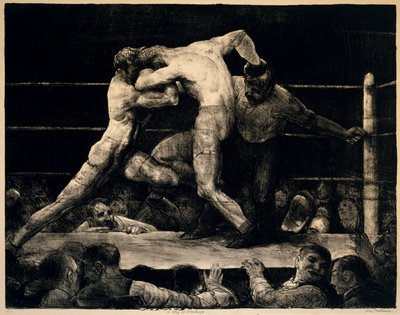 A Stag at Sharkeys, 1917 av George Wesley Bellows