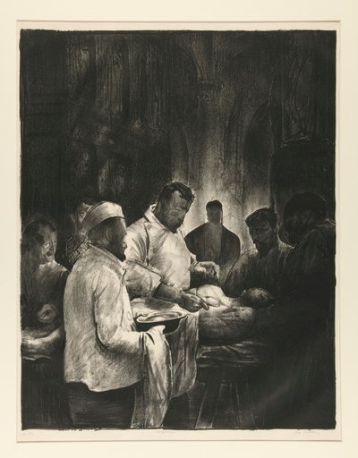 Base Hospital, nr 1, från War Series av George Wesley Bellows