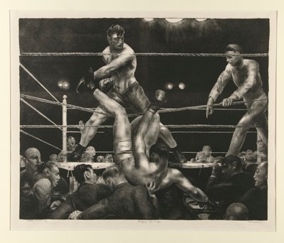 Dempsey och Firpo av George Wesley Bellows