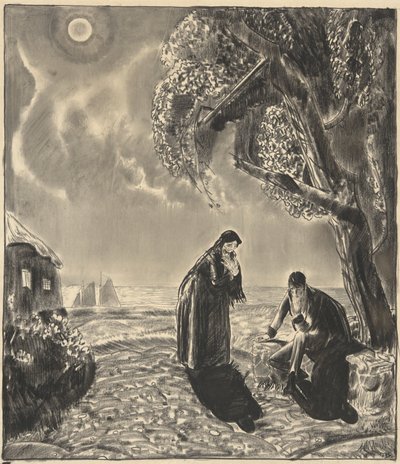 Figurer i månsken av George Wesley Bellows