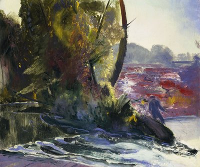 Fiskare och ström, 1920 av George Wesley Bellows