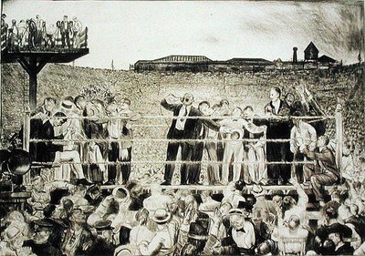Vi presenterar Georges Carpentier (1894-1975): Dempsey-Carpentier-kampen av George Wesley Bellows
