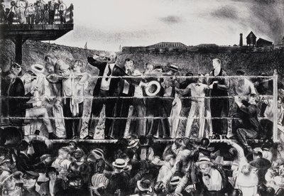 Presentation av Georges Carpentier, 1921 av George Wesley Bellows