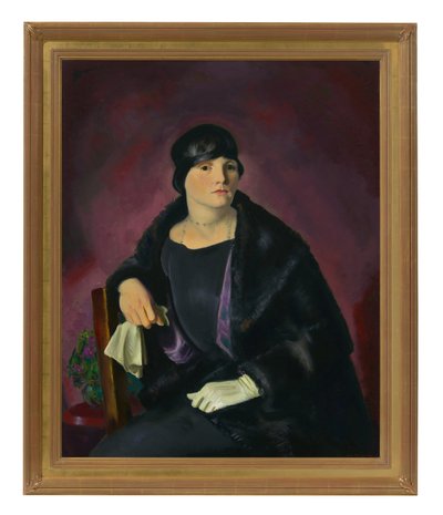 Porträtt av Mrs Walter Richter (olja på duk) av George Wesley Bellows