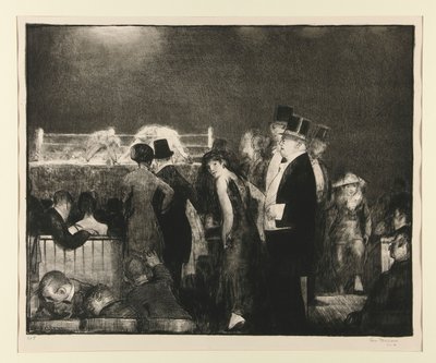 Förberedelser till Big Bout, nr 8 av George Wesley Bellows