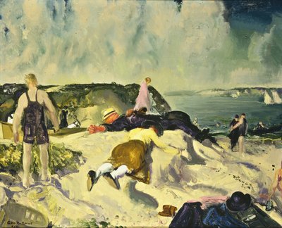 The Beach, Newport, ca 1919 av George Wesley Bellows