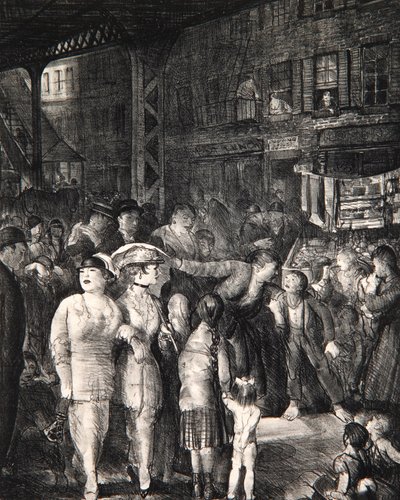 Gatan, 1917 av George Wesley Bellows
