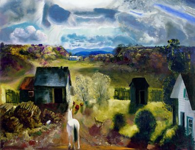Den vita hästen av George Wesley Bellows