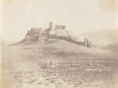 Pnyx och Akropolis, ca. 1848. av George Wilson Bridges
