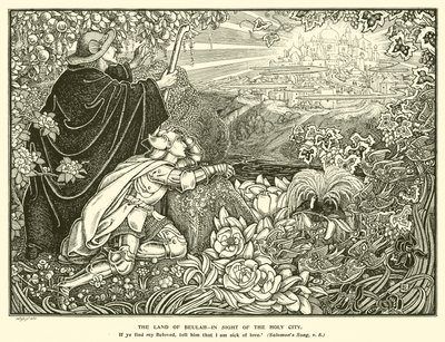 Landet Beulah, i sikte av den heliga staden (gravyr) av George Woolliscroft Rhead