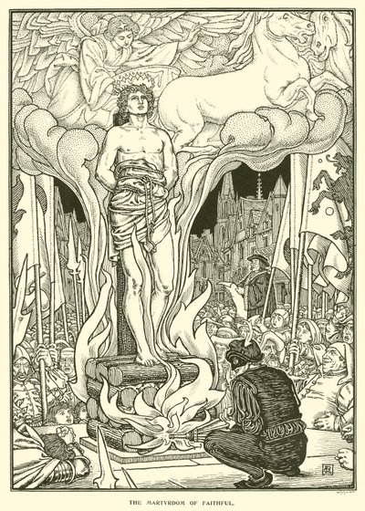 De trognas martyrskap (gravyr) av George Woolliscroft Rhead